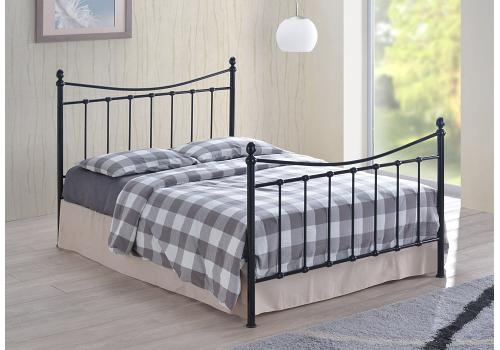 4ft Small Double Alder Black Victorian Style Metal Bed Frame 1